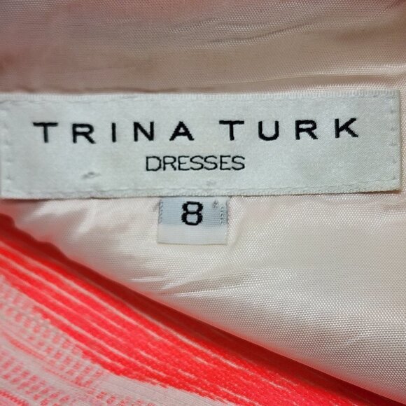 Trina Turk Delmi Jacquard Stripe A-Line Dress, Women's 8 - Picture 6 of 8